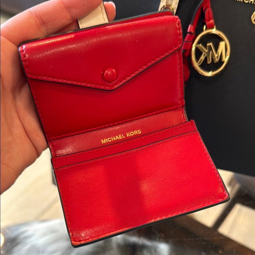 Michael Kors Satchel with Textured Leather and Gold Hardware - Picture 5 of 14